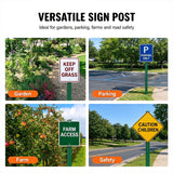 80-Inch Galvanized Steel U-Channel Sign Post for Traffic & Parking Signs