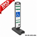 Vertical Panel with Pedestrian Cross Sign,Valet Parking,No Parking,ADA Sign - 37