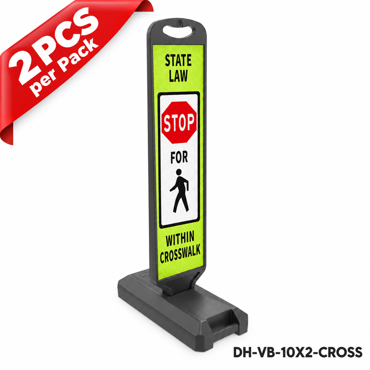 Vertical Panel with Pedestrian Cross Sign,Valet Parking,No Parking,ADA Sign - 25