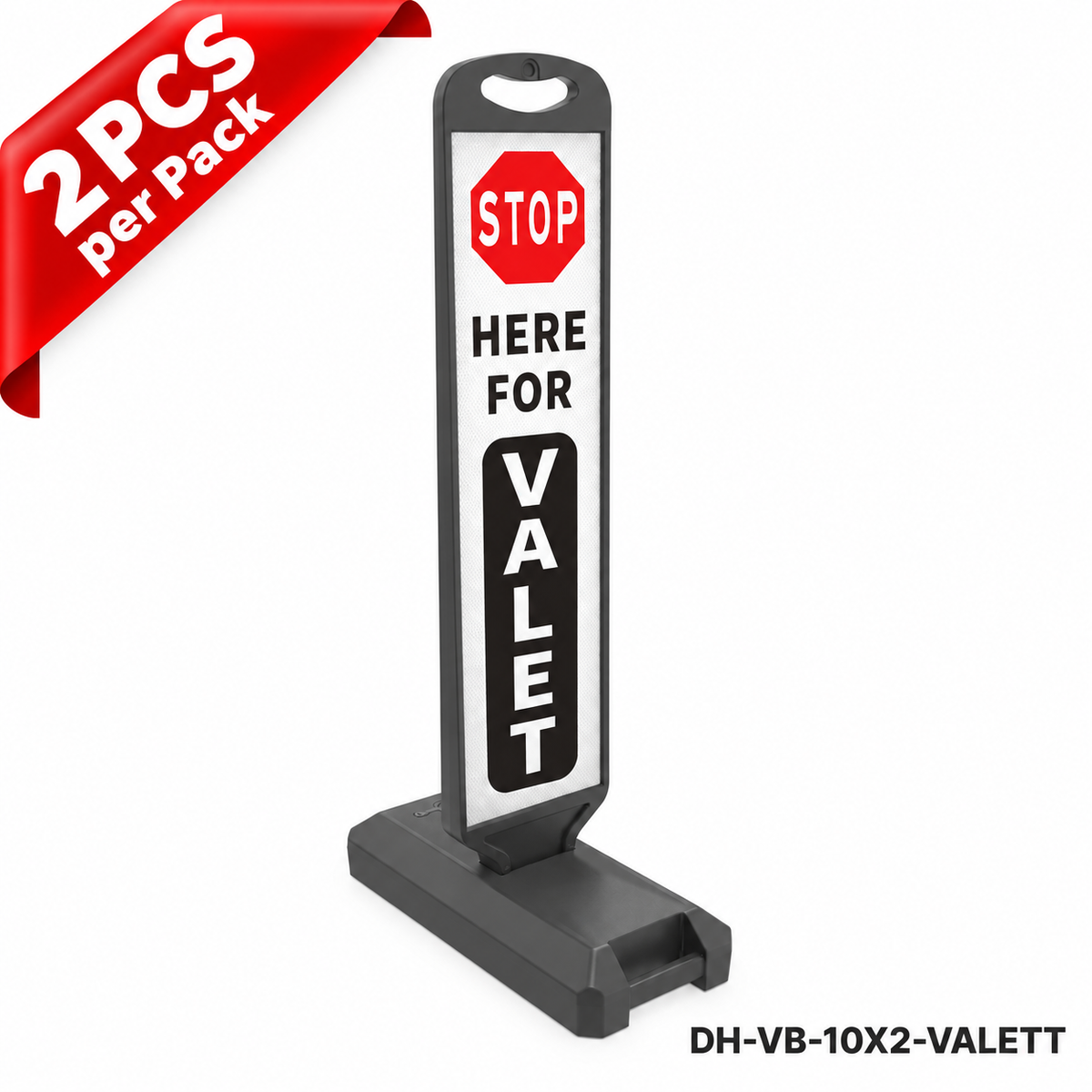 Vertical Panel with Pedestrian Cross Sign,Valet Parking,No Parking,ADA Sign - 28
