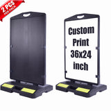 Wind-Resistant Sign Board with Water Filled Base - 2 PCS per pack