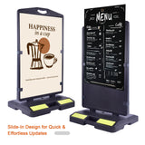 Wind-Resistant Sign Board with Water Filled Base