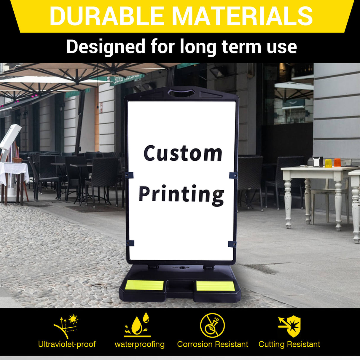 Wind SignBoard with Water Filled Base