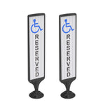 Vertical Panel with Pedestrian Cross Sign,Valet Parking,No Parking,ADA Sign