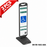 Vertical Panel with Pedestrian Cross Sign,Valet Parking,No Parking,ADA Sign - 38