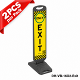 Vertical Panel with Pedestrian Cross Sign,Valet Parking,No Parking,ADA Sign - 44