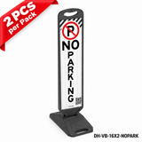 Vertical Panel with Pedestrian Cross Sign,Valet Parking,No Parking,ADA Sign - 32