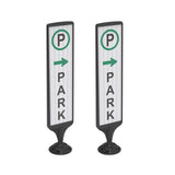 Vertical Panel with Pedestrian Cross Sign,Valet Parking,No Parking,ADA Sign