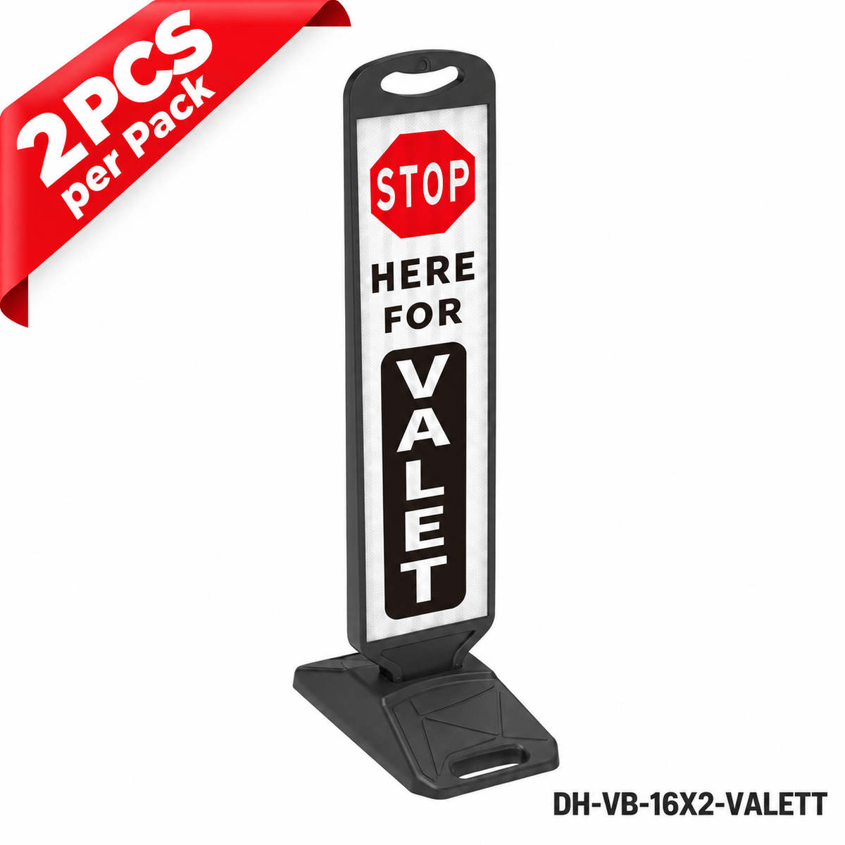 Vertical Panel with Pedestrian Cross Sign,Valet Parking,No Parking,ADA Sign - 29