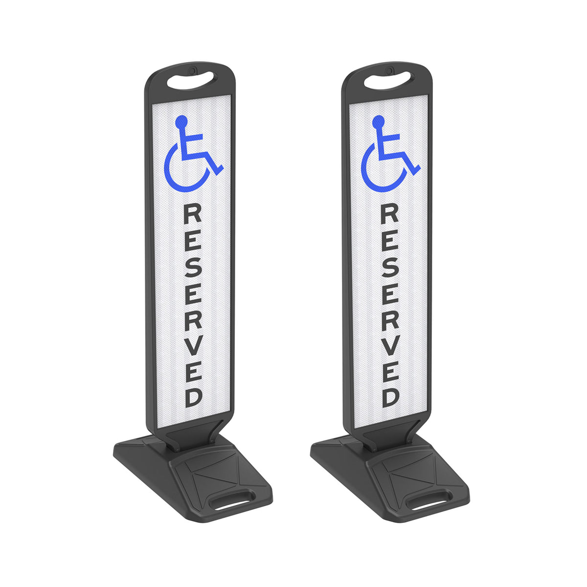 Vertical Panel with Pedestrian Cross Sign,Valet Parking,No Parking,ADA Sign