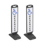 Vertical Panel with Pedestrian Cross Sign,Valet Parking,No Parking,ADA Sign