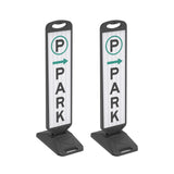 Vertical Panel with Pedestrian Cross Sign,Valet Parking,No Parking,ADA Sign