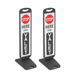 Vertical Panel with Pedestrian Cross Sign,Valet Parking,No Parking,ADA Sign - color options