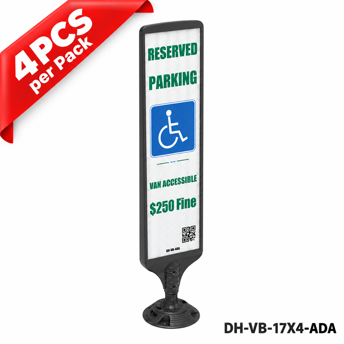 Vertical Panel with Pedestrian Cross Sign,Valet Parking,No Parking,ADA Sign - 39