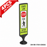 Vertical Panel with Pedestrian Cross Sign,Valet Parking,No Parking,ADA Sign - 27