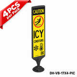 Vertical Panel with Pedestrian Cross Sign,Valet Parking,No Parking,ADA Sign - 48