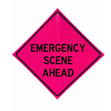 48" Reflective Pink Vinyl Roll-Up Sign | Durable & Weather-Resistant | Ideal for Traffic Control, Roadwork, Construction Zones, and Safety Warnings | Portable & Easy to Store