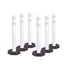 6PCS T-Top Delineator Post with Rubber /Water Filled Base - front view