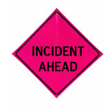 48" Reflective Pink Vinyl Roll-Up Sign | Durable & Weather-Resistant | Ideal for Traffic Control, Roadwork, Construction Zones, and Safety Warnings | Portable & Easy to Store