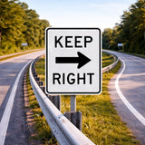Keep Right Sign