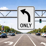 Left Turn Only Sign