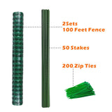 Mesh Fence with Stakes and Zip Ties 40lnchx200Ft