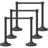 Plastic Retractable Stanchion with 10 ft Black Belt