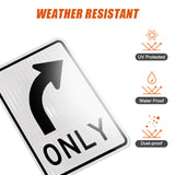 Right Turn Only Sign