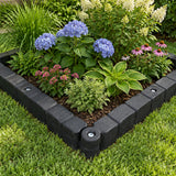 4-Pack Flexible Rubber Landscape Edging for Sandboxes & Garden Borders - 5