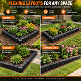 4-Pack Flexible Rubber Landscape Edging for Sandboxes & Garden Borders - 3