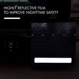 Rubber Mud Flap and Adjustable Hitch-Mounted System