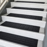 Non Slip Rubber Stair Treads – Peel & Stick or Screw Mount