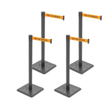 10ft Retractable Belt Stanchion Barrier - side angle
