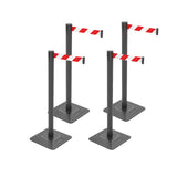 10ft Retractable Belt Stanchion Barrier - product dimensions