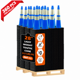 OranLite light weight traffic cones, 360 pieces per pallet