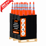OranLite light weight traffic cones, 360 pieces per pallet