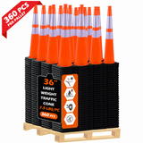 OranLite light weight traffic cones, 360 pieces per pallet