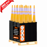 OranLite light weight traffic cones, 360 pieces per pallet