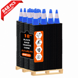 OranLite light weight traffic cones, 848 pieces per pallet