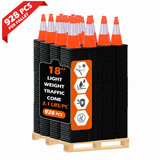OranLite traffic cones, 928 pieces per pallet