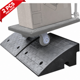 7-inch curb ramps and hand cart with a 2 PCS per pack label