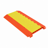 BS-NCP-2M Orange polyurethane 5-channel cable protector with yellow lid