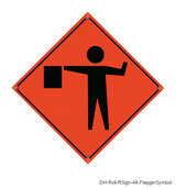 Flagger (Symbol) - DH-Roll-RSign-48-FlaggerSymbol