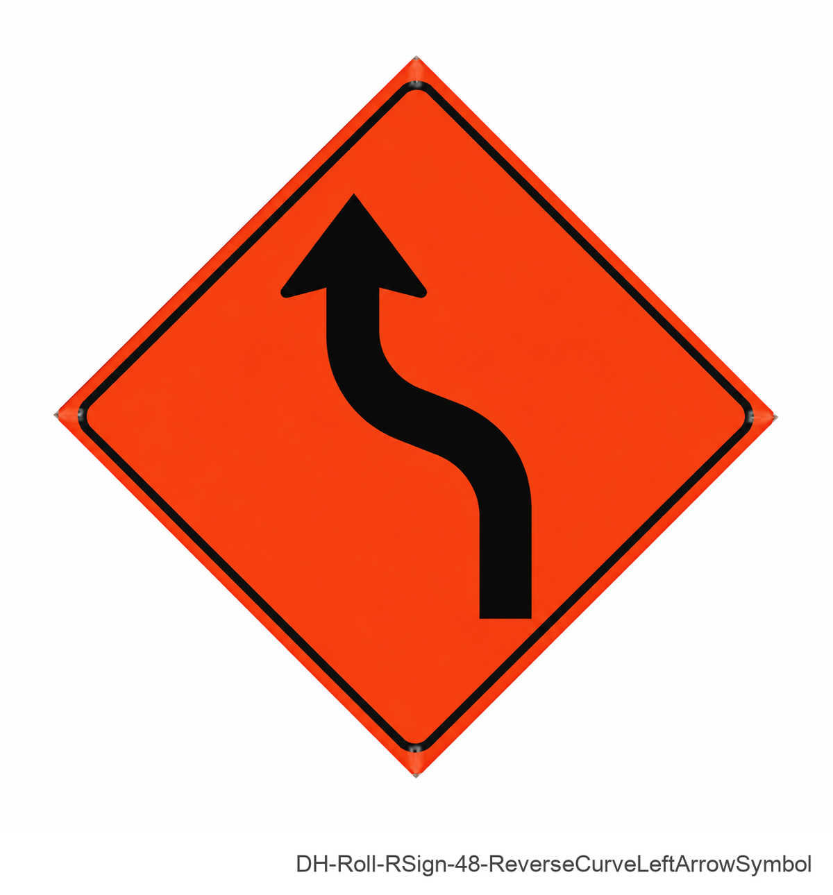 Reverse Curve Left Arrow(Symbol) - DH-Roll-RSign-48-ReverseCurveLeftArrowSymbol